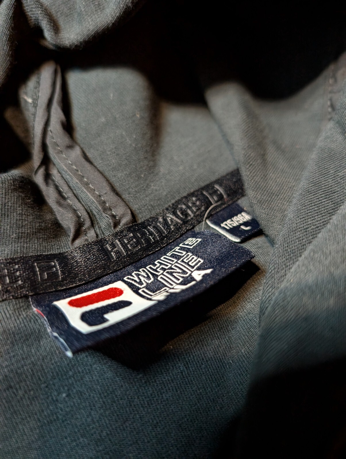 Felpa nera con cappuccio Fila White Line Moda Nella Vita Sportiva Ala Di Stura Italia taglia L