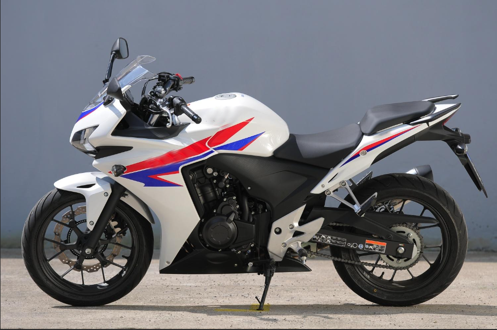 White Black ABS Fairings Set for Honda CBR500R 2013 2014 13 14