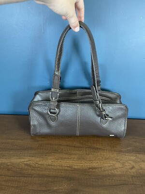 The Sak Brown Pebbled Leather Shoulder Hobo Bag Small Boho