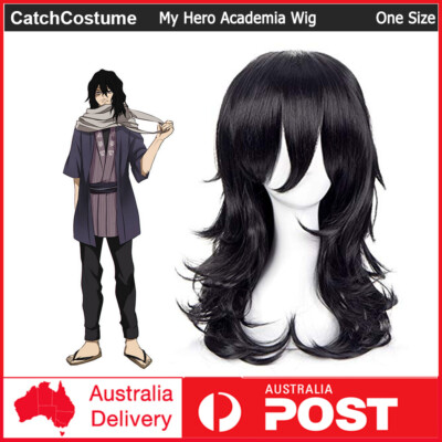 Anime My Hero Academia Aizawa Shouta Cosplay Costume Wig