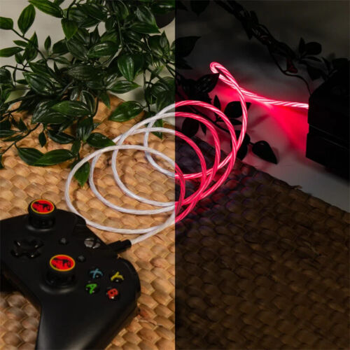 Official Jurassic Park 1.5m LED Micro USB controller Cable &Thumb Stick Grip PS4 - Picture 3 of 4