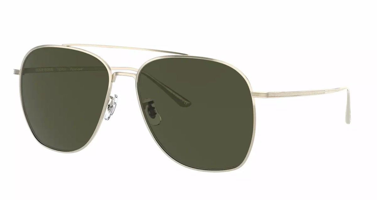 New OLIVER PEOPLES x THE ROW OV1278ST Ellerston 58mm Gold Titanium
