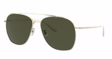 New OLIVER PEOPLES x THE ROW OV1278ST Ellerston 58mm Gold Titanium Sunglasses