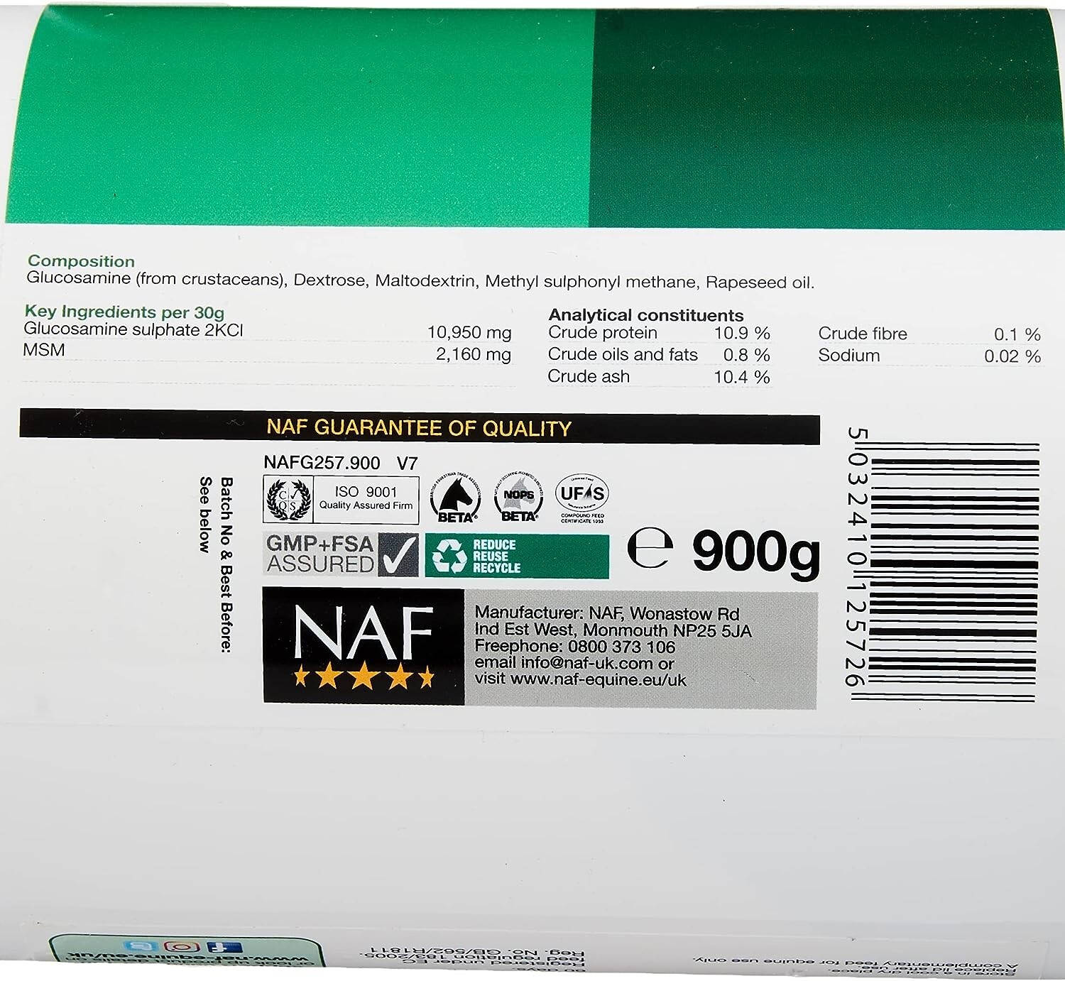 NAF Joint Supplement for Horses and Ponies with Glucosamine 10000
