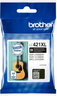 Brother original Tintenpatronen LC421XLBK schwarz für DCP-J1050DW,J1140 J1800DW