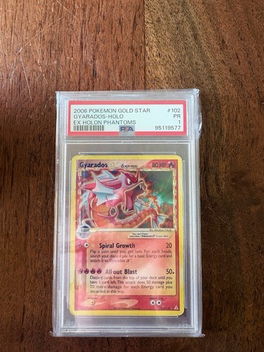 The Pokémon Company Gyarados Star EX Holon Phantoms 102/110 Holo EN PSA 1