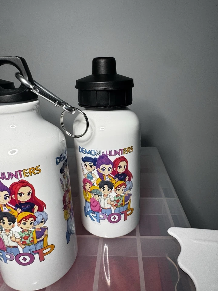 K-POP DRINKS WATER BOTTLE CHILDRENS TEENS SCHOOL LUNCH MUSIC FAN GIFT NOVELTY - Image 4 of 4