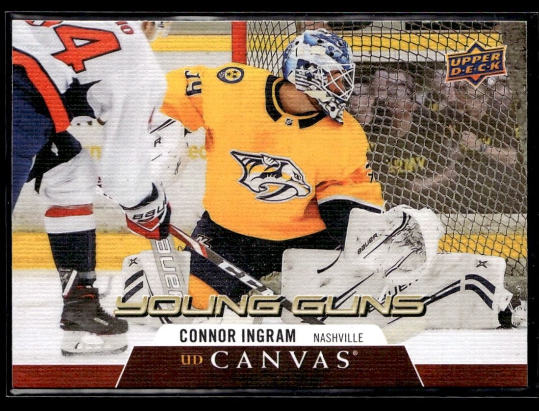 2020-21 Upper Deck UD Canvas Young Guns Connor Ingram Nashville Predators #C226