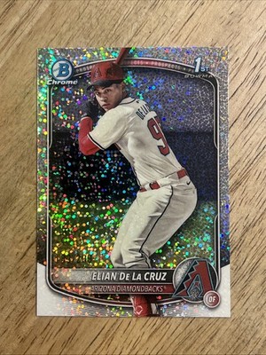 Elian De La Cruz 2025 Bowman Chrome Sparkle Refractor /199 Arizona Diamondbacks