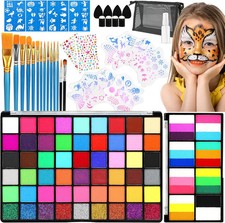 Face Painting Kit for Kids,54 18 Professional Face Paint Makeup Kit