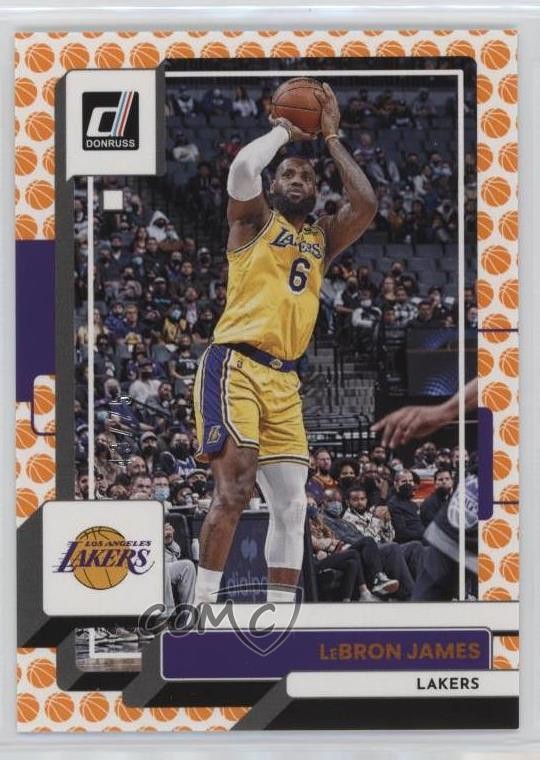 2022-23 Panini Donruss Basketball 43/75 LeBron James #128 7y2