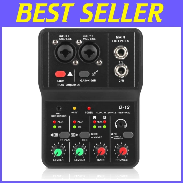 Compact USB Audio Interface for Music Studio