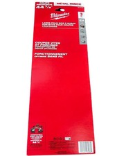 Milwaukee 44-7/8" 24 TPI Standard Deep Cut Portable Band Saw Blade 3 PK 48-39-