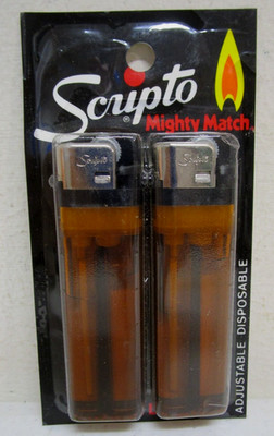 VINTAGE 1980's NOS SCRIPTO MIGHTY MATCH DISPOSABLE BUTANE LIGHTER DRUG STORE