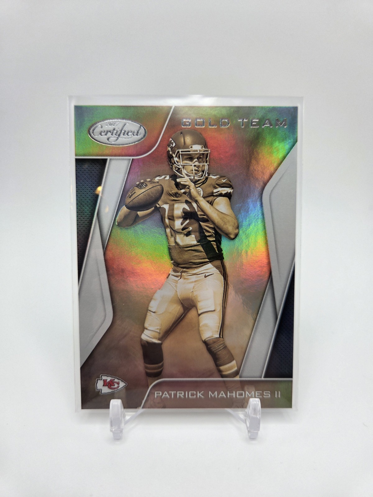 2017 Panini Certified Gold Team - Patrick Mahomes II #GT-PM (RC)