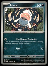 Inkay 033/064 Common Shrouded Fable Pokemon NM