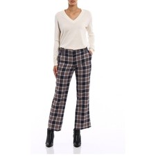 Tory Burch Garrett Tartan Plaid Trousers Women's Size 8 Tailored