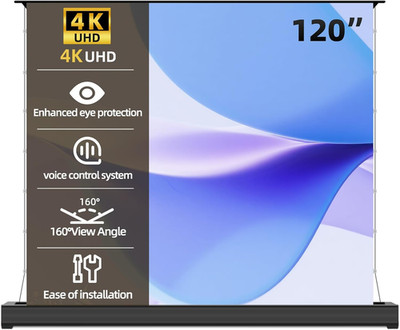 120'' Motorized Projector Screen for Home Theater - 4K/8K Ultra HD