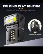 Mini EDC Multi-Functional COB Rotatable LED Type-C USB Rechargeable Power Bank