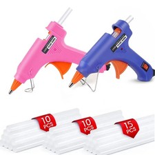 Mini Hot Glue Gun 2-Pack Blue Pink 35pcs Hot Glue Sticks for Quick Fix Artist... 0.72 per gallon