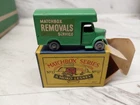 Vintage Matchbox Moko Lesney #17 Green Bedford Removal Van w/Original Box,clean