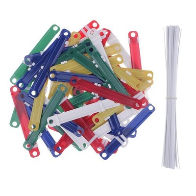 50 Stück Bindemittel Clips Dokumentendateien Zweilochbindung Bindung an