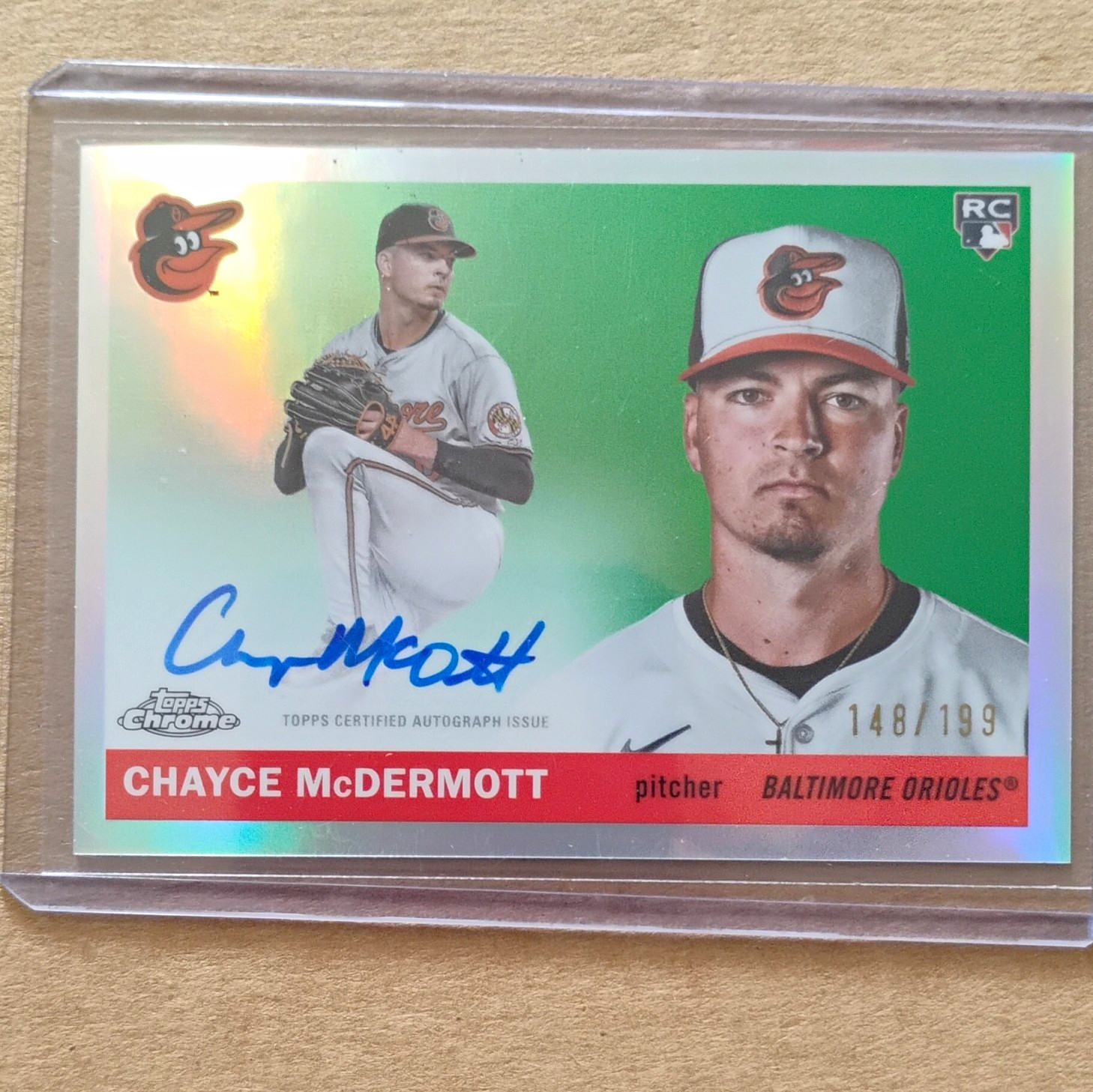 Topps Platinum 2025 Chrome Chayce McDermott Rookie Autographs RC Auto/199 RA-CM