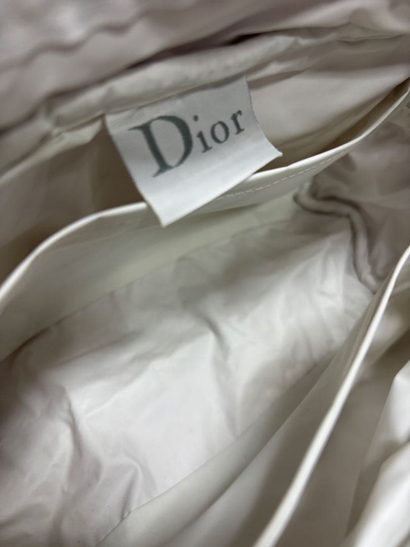 Christian Dior Handbag Terry Cloth Pink White Trotter Pocket Women's Authentic thumbnail 23