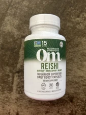 Reishi  Om Mushrooms Superfood 45 Veg Caps Daily Boost Capsules BB 04/2027