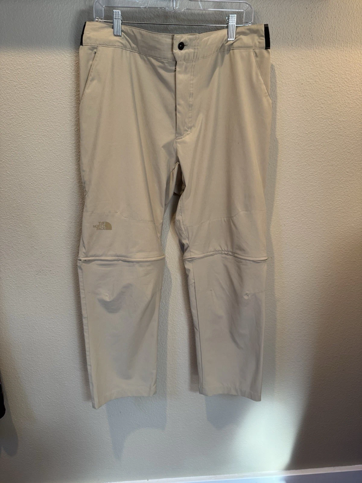 The North Face Men's Paramount Activewear Convertible Tan Pants Sz 38