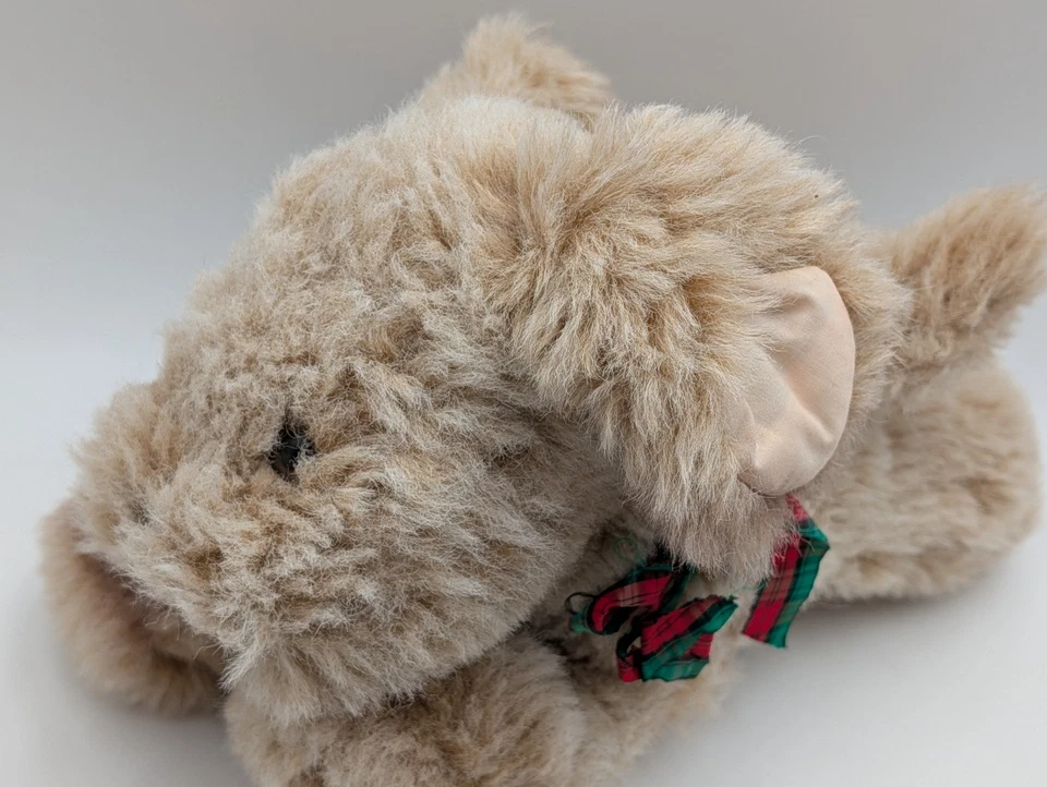 Hallmark Jingles Beige Puppy Dog Plush Bells in Ears 1983 Stuffed Animal Toy - Image 2 of 4