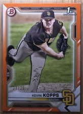2021 Bowman Draft #BD-7 Kevin Kopps Orange 23/25 Padres