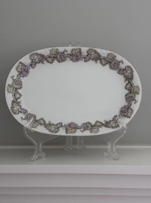 VTG ALPINE China  Fresco  Floral 12.5  Platter Made In Japan 1950 s