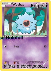 Woobat 50/114 Black & White Reverse Holo Common
