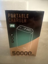 P5 Portable Charger 50000mAh Power Bank - 22.5W Fast Charging External Black