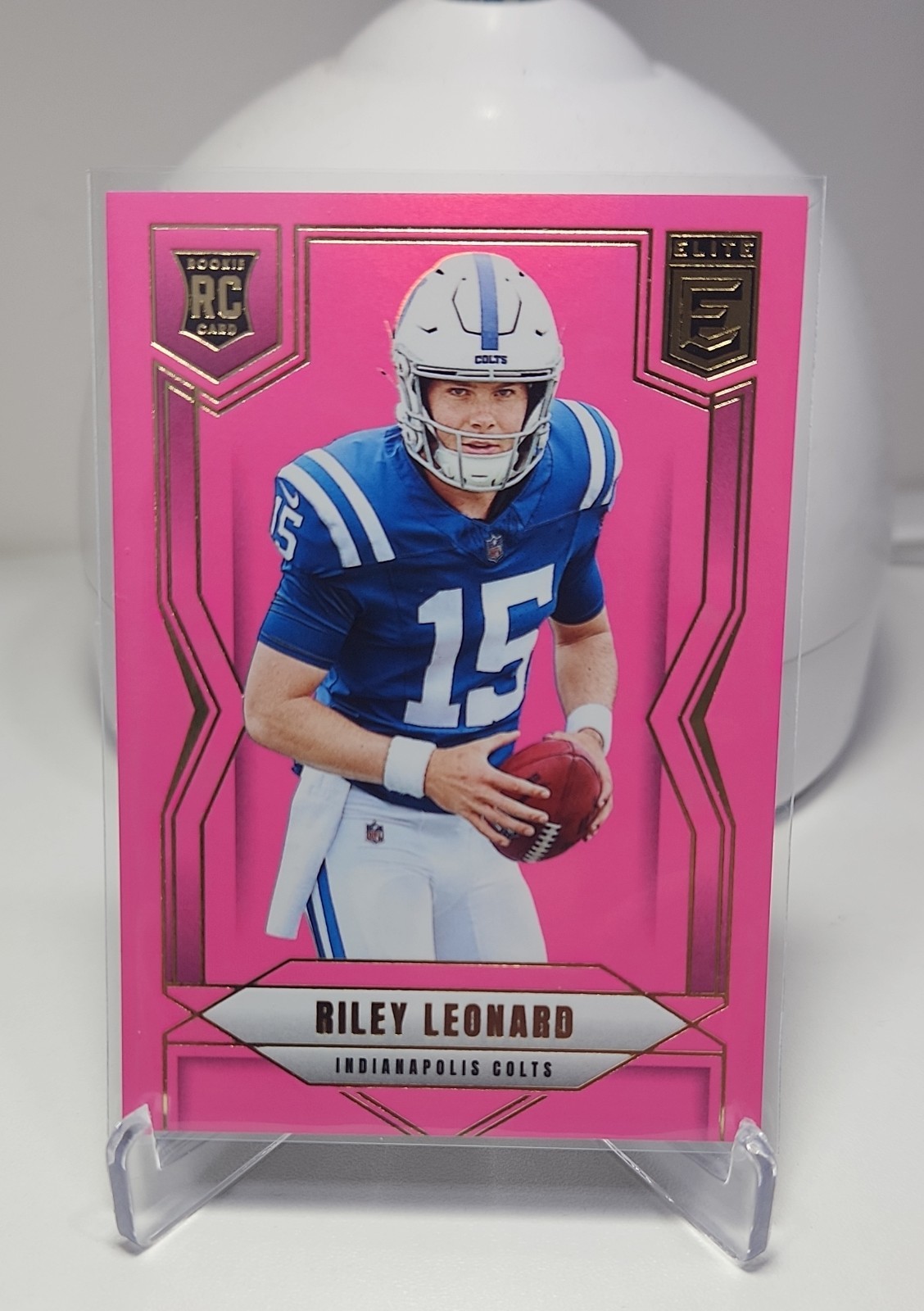 2025 Panini Donruss Elite - Rookies Riley Leonard #170 Pink Ink (RC)