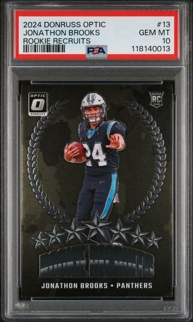 Jonathon Brooks Panini Donruss Optic Rookie Recruits #13 Base