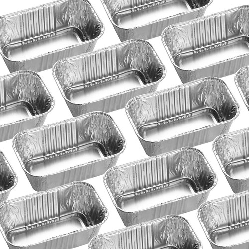100 Pack 1Lb Aluminum Mini Loaf Baking Pans, 6” x 3.5” x 2” Heavy Duty Dispos... - Picture 6 of 6