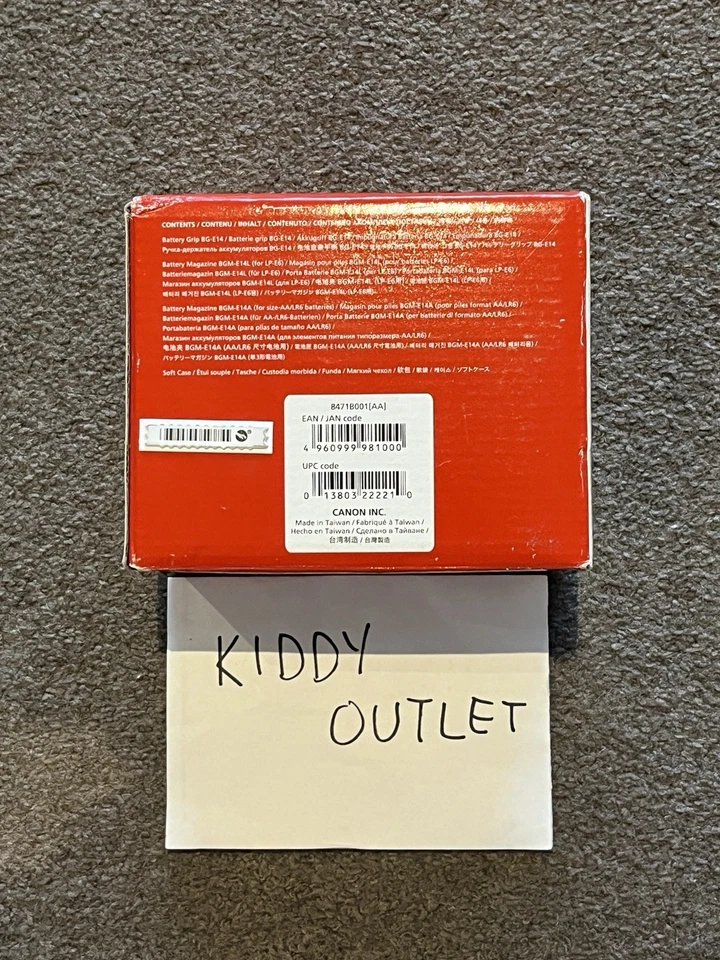 GENUINE NEW Canon EOS 70D 80D 90D Camera Battery Handle Grip Accessories BG-E14 - image 3 of 3