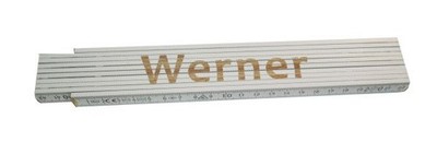 Zollstock Werner 2 m weiß  Zollstock