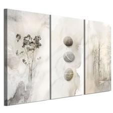 LUMASOUL Tableau Decoration Murale - 3 Parties Tableaux Cadres Motif Nature