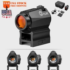 Motion Awake Crisper 2 MOA Red Dot Sight with Riser/Low Profile Picatinny Mounts