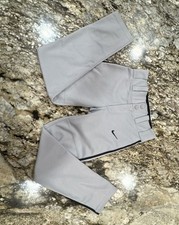 Nike Swingman Dri-FIT Gray Baseball Pants with Black Trim