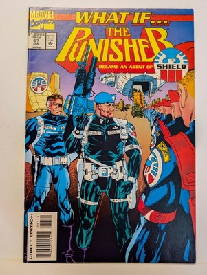 What If #57, Marvel Comics, 1994, Punisher became an Agent of SHIELD.