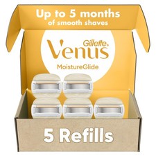 Moistureglide Damen Rasierer Nachfüllpack, 5 Nachfüllkassetten, passend für Venus wiederverwendbar...