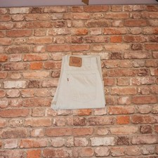 Levis Sta-prest Jeans W36 L34 Weiß Hose Deni...