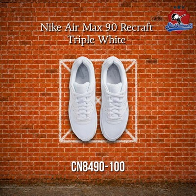 Nike Air Max 90 Recraft Triple White - CN8490-100