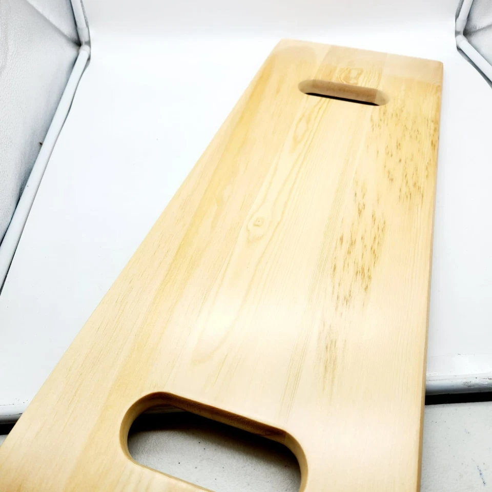 Heavy Duty Wooden Transfer Slide Board w/ Handles 32" x 10" Holds 735 lbs - Image 3 of 4