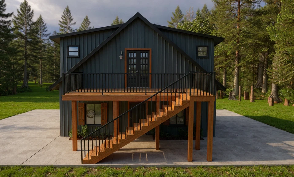 848 pies cuadrados ADU (suite de abogados) 2 carros tienda/garaje con 1 cama/1,5 baño APT. arriba Foto 3 de 4