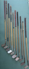 10 Lot Antique Hickory Shaft Golf Clubs Tom Stewart Wm Gibson R Condie Scotland